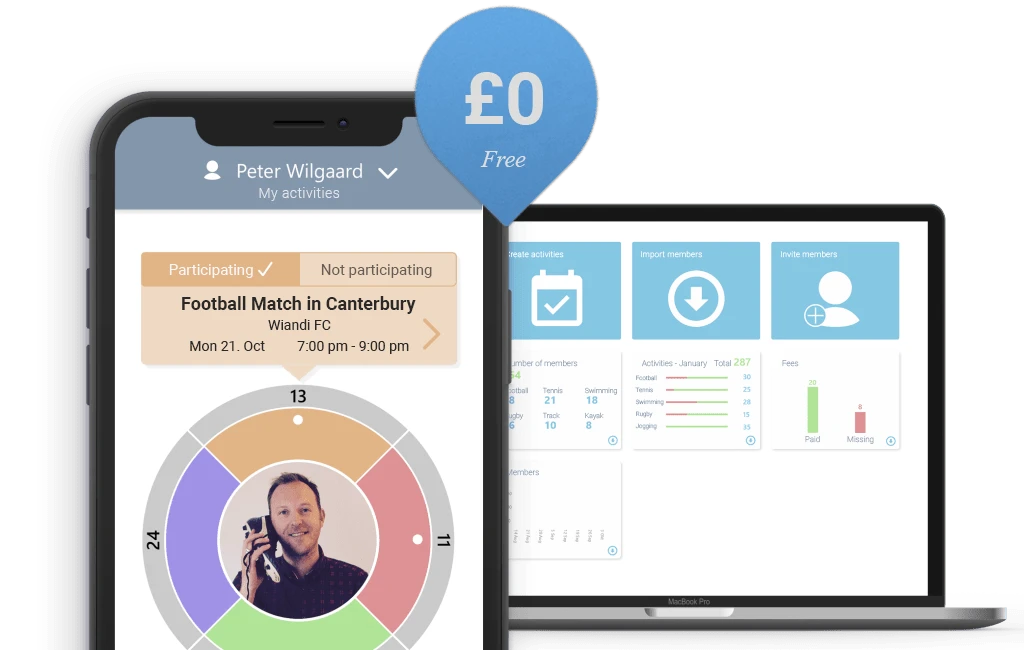 Wiandi - free app and member system